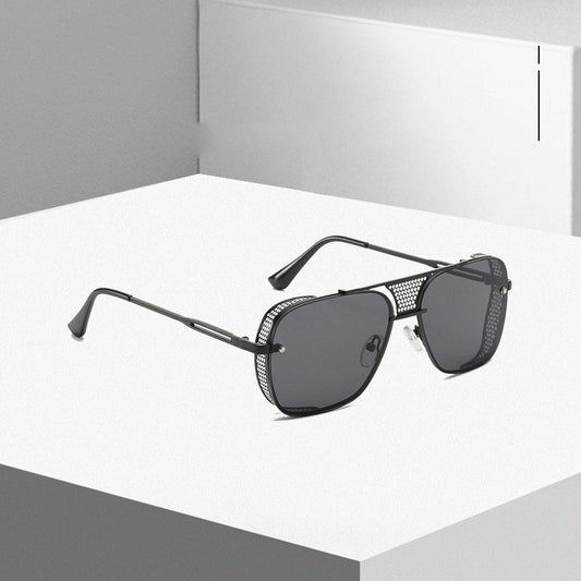 Steampunk Men's Sunglasses Cross-border Metal Hollow Glasses