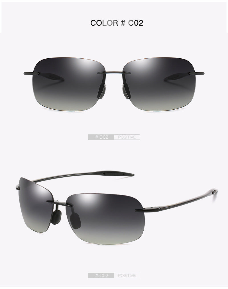 Frameless rectangle lenses Multi color options for Lense shading