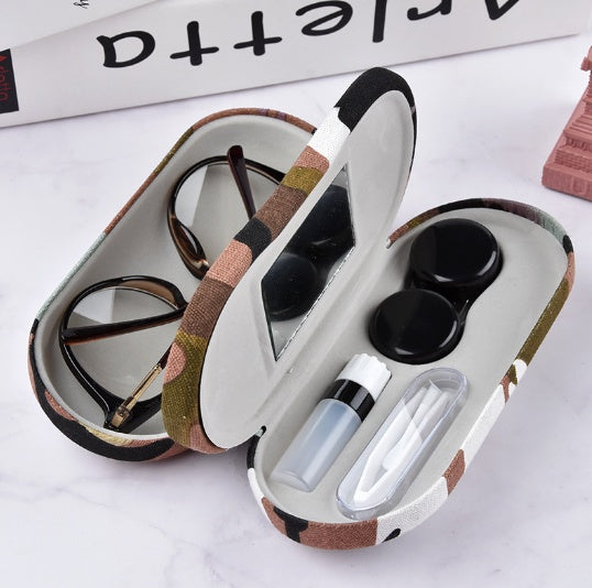 Camouflage Dual Purpose Frame Glasses Case specialty contact travel case