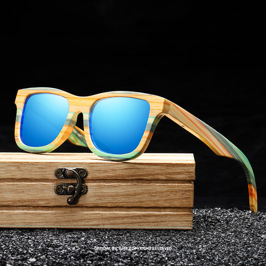 Bamboo Shades Unisex Wayfarer Design