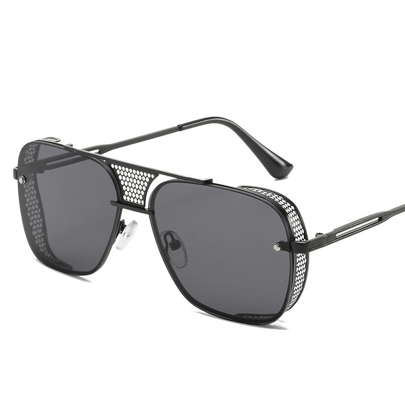 Steampunk Men's Sunglasses Cross-border Metal Hollow Glasses