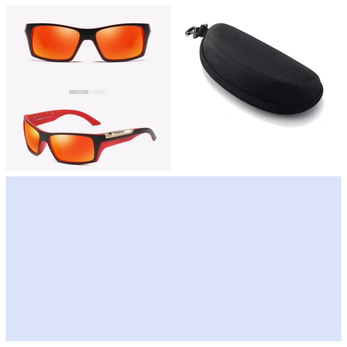 Two tones with accents and hard cases Sunglasses