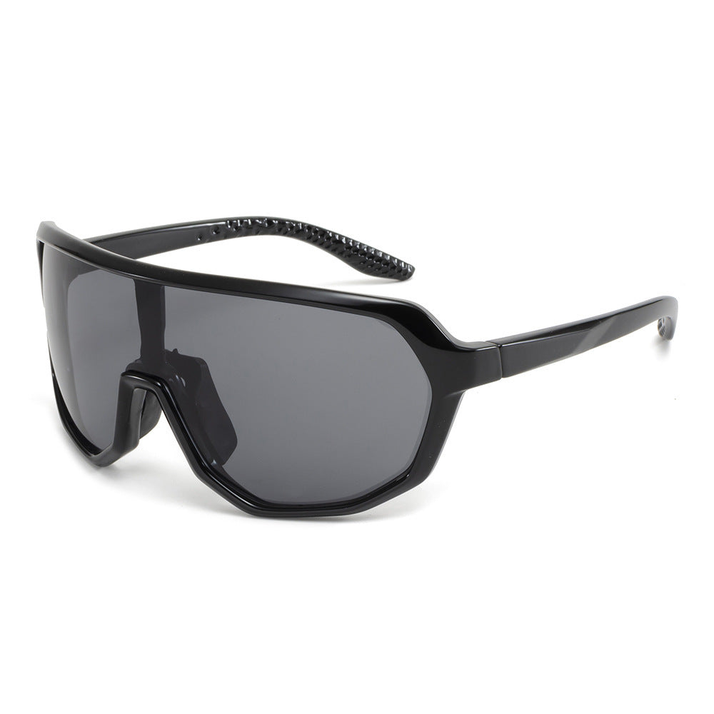 Rounded Shield Sunglasses Multi Frame and Lenses