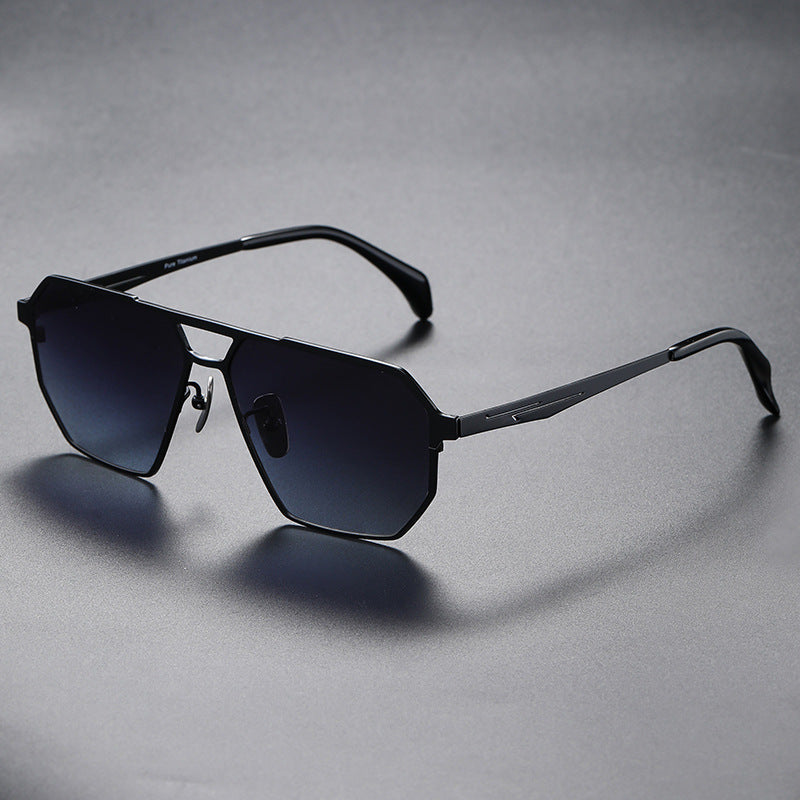 Titanium wide Lense and frames Sunglasses