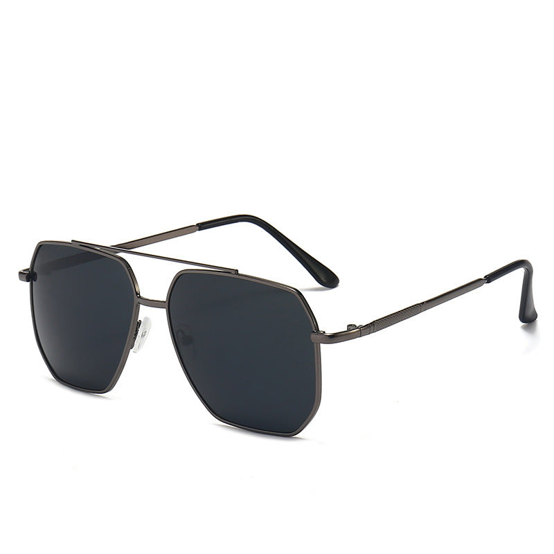 3  aviator frameless and frames   New Fashion Double Beam Sunglasses