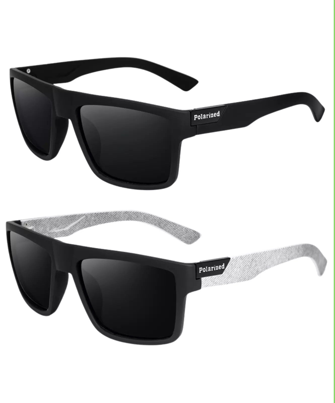 Square sunglasses Two tone and Multiple shade options