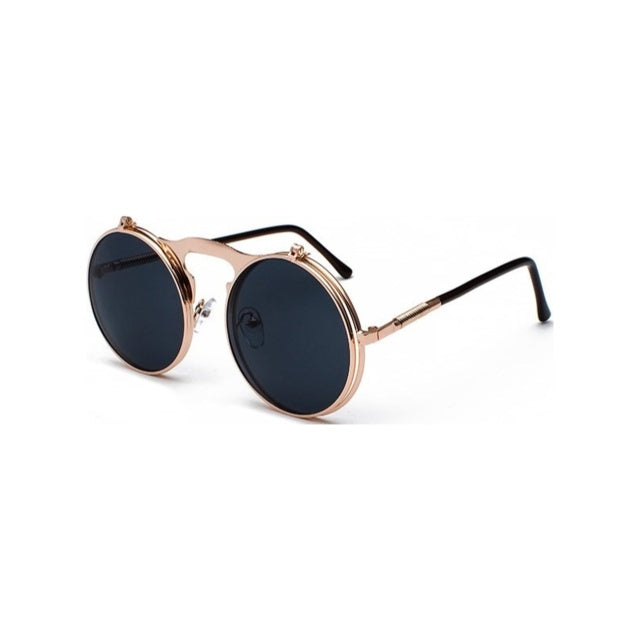 Flip top round sunglasses. Jeepers!