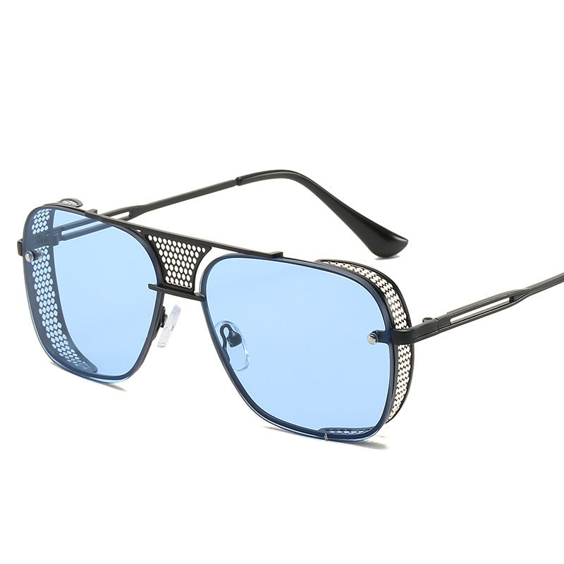 Steampunk Men's Sunglasses Cross-border Metal Hollow Glasses